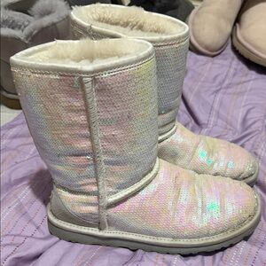 Iridescent Sequin Ugg Boots